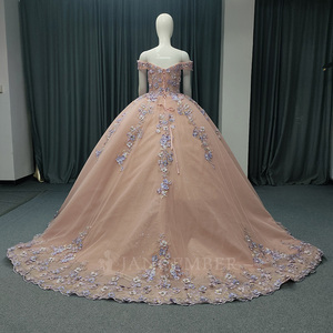 ANY199 ชุดราตรีงานเลี้ยงแบบมีดอกไม้ประดับหวานๆ สไตล์โมเดิร์น - Product Image 3