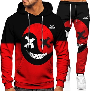 Chándal de algodón 100% para hombre, ropa informal, cálida, cómoda, con estampado de logotipo personalizado, barata - Product Image 3