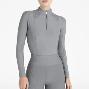 Camiseta de equitación para mujer, ligera, a la moda 2026, transpirable, que absorbe la humedad, tejido elástico deportivo, top para montar a caballo - Product Image 1