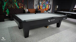 Table de billard de luxe de 9 pieds avec dessus en ardoise élégante et cadre en bois dur accueilli OEM - Product Image 3