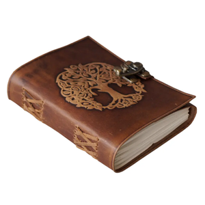 Classique en cuir véritable arbre vie voyage Journal cahier 7x5 Al-Amir fait à la main sans doublure Pages vierges reliure thermique parfaite - Product Image 5