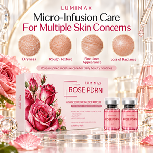 Ampoule d'essence faciale PDRN à la rose, sérum hydratant léger, soin de la peau, fabrication directe usine, étiquette privée OEM, emballage personnalisé - Product Image 4