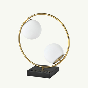 Hotel Bedroom Nightstand Desk <strong>Lamp</strong> Modern Living Room Home <strong>Copper</strong> Globe Bedside Globe Table <strong>Lamp</strong> - Product Image 1
