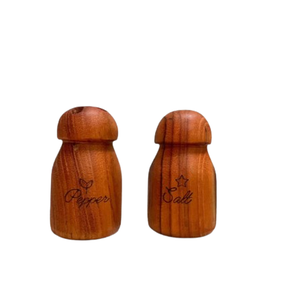 Salière et poivrière en bois d'acacia en forme de fruit pour la cuisine à domicile, distributeur d'assaisonnement, pot à épices portable - Product Image 2