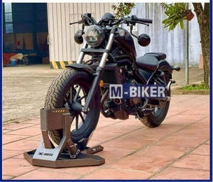 Rétroviseurs latéraux inférieurs neufs M-Biker authentiques pour Rebel 300/500 avec support, garantie 12 mois - Product Image 2