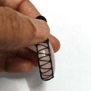 จี้ควอทซ์100% ธรรมชาติร้อยอัญมณีทรงหลังเบี้ยทรงกลมขนาด18มม. จี้ควอตซ์แท้เครื่องประดับสำหรับเด็กผู้หญิง - Product Image 6