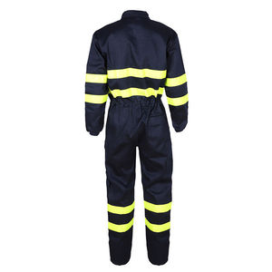 Combinaison de sécurité personnalisée haute visibilité respirant coton polyester matériel de gros résistant au feu travail ensemble chaudière costume meilleur - Product Image 6