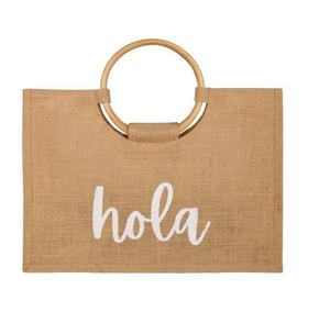 Bolsa de playa de lona ecológica grande personalizada de alta calidad, bolsa de algodón, bolsas de lona de diseñador con bolsillos para damas y niñas - Product Image 3