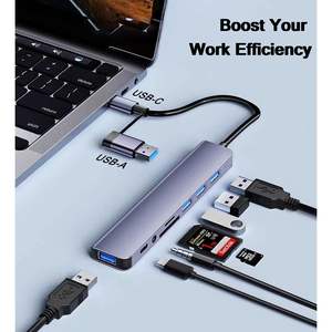 Recortadora de Pelo 8 en 1 de Doble Cabezal, Recargable por USB, Inalámbrica y Ajustable para Barbería, con Enchufe Estadounidense - Product Image 2