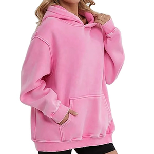 High Quality Custom Made Women's Oversized Heavyweight <b>Hoodies</b> Cotton Fleece Cozy <b>Hoodies</b> Breathable <b>Lightweight</b> <b>Hoodie</b> 2026 - Product Image 3