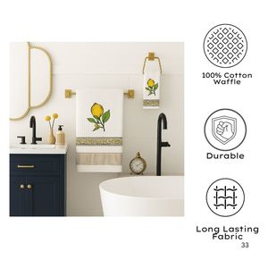 Mới Đến Ấn Độ Sang Trọng Hữu Cơ Waffle Bông Khăn Đặt 60 "X 30" Inch Nhanh Chóng Khô Nén Cho Tắm Tay Nhà Khách Sạn Xe Sử Dụng - Product Image 3