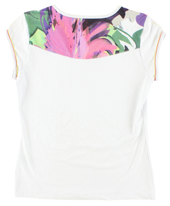 Camiseta de entrenamiento de gimnasia con cuello redondo y cuadrado, Camiseta ajustada con manga de corte y costura comprimida para mujer, respetuosa con el medio ambiente, verano al por mayor - Product Image 4