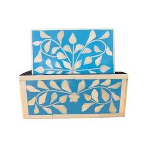 Mesa de Té de Estilo Americano Moderno, Posavasos Decorativo con Incrustaciones de Hueso, Alta Calidad, Hecho a Mano, Diseño de Color Personalizable, Duradero - Product Image 1