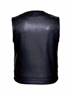 Gilet en cuir pour homme, nouvelle mode, design personnalisé, cuir de mouton véritable, haut de gamme, respirant, coupe-vent - Product Image 2