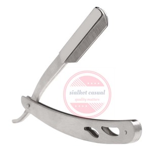 Rasoirs pliants de barbier à bord droit en acier inoxydable Rasoir de salon de coiffure - Product Image 6