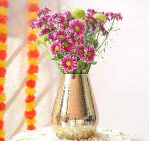 Jarrón de Flores de Metal Decorativo de Tendencia en el Mercado, Hecho a Mano, Macetas y Jardineras con Forma de Botella, Diseño Personalizado, Exportador al por Mayor - Product Image 3