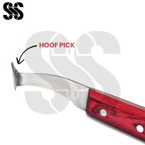 Nouveauté : couteau à tonte de sabots personnalisé, lame incurvée en acier inoxydable, robuste, résistant à la rouille, de haute qualité, équestre - Product Image 2