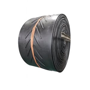 Convoyeur en caoutchouc Chevron robuste V 15 à crampons, indice de résistance 315/3, épaisseur 8 mm, 3 plis, résistant à l'huile, vitesse réglable, agriculture, exploitation minière - Product Image 1