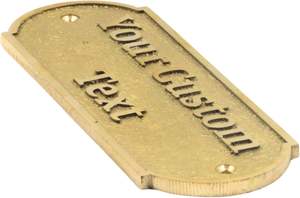 Plaque de porte personnalisée en laiton gravé plaqué or, plaque de nom traditionnelle, signalisation de porte de bureau, décoration de la maison - Product Image 2