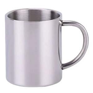 Portable Stainless Steel <b>Double</b> <b>Wall</b> Travel <b>Mug</b> Pot With Carabiner for Camping Backpacking Camping Survival Coffee Tea Milk Cup - Product Image 2