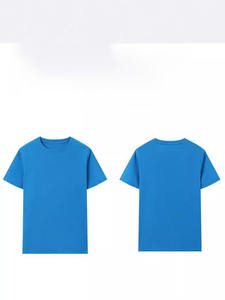 T-shirts à manches courtes en coton pur à col rond avec logo personnalisé OEM imprimé et brodé pour la publicité culturelle, design vierge disponible - Product Image 5