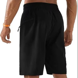 Prix direct usine – Bermuda décontracté pour homme en coton/spandex respirant avec taille élastique et boutons, personnalisable avec logo - Product Image 2