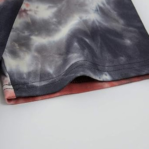 เสื้อยืดคอกลมคอกลมสำหรับผู้ชายทรงโอเวอร์ไซซ์100% คอกลมผ้าคอตตอนถักรูชายกระโปรงผ้าฝ้ายแบบไม่ซ้ำใคร - Product Image 4