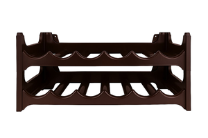 Porta Vino Rectangular de Plástico Moldica, Elegante y Eficiente, Capacidad de 4.5L, Doble Pared, Impermeable, Acabado Marrón, Hecho en Italia - Product Image 2