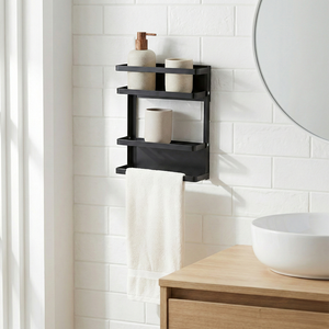 Toallero de metal plegable magnético fuerte de Taiwán al por mayor calentador de almacenamiento doméstico para baño cocina fabricado hogar - Product Image 2