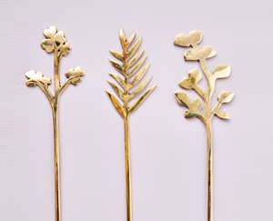 Best Price Gold Floral End Drink Stirring <b>Spoon</b> Beautiful Metal Bar Set for Hotel Restaurant <b>Coffee</b> Shop Parties - Product Image 3