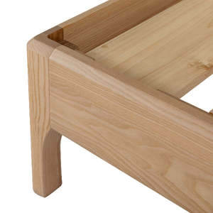 Cadre de lit en bois massif Aria - Lit scandinave moderne double, queen ou king size pour chambre à coucher - Product Image 5