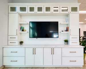 Gabinete de madera inteligente de diseño europeo moderno con acabado de laca mate Diseño completo de gabinete de cocina - Product Image 5