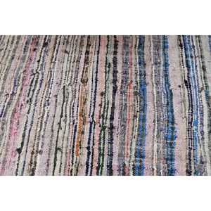 พรมคิลิมวินเทจขนาด 4x9.7 ฟุต สีดำขอบดำ ทำจากขนสัตว์แบบตุรกี - Product Image 5
