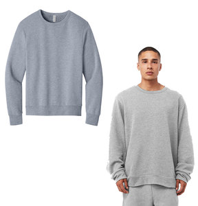 Sweat-shirt unisexe Bella + Canvas 3911 à col rond et épaules tombantes, en molleton douillet, décontracté, pour superposition, hiver, numérique, homme et femme, long - Product Image 4
