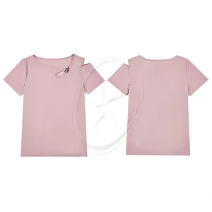 cotton short sleeve ladies loose camis top casual women t-shirt off shoulder t shirt women tops oem wholesale supplier