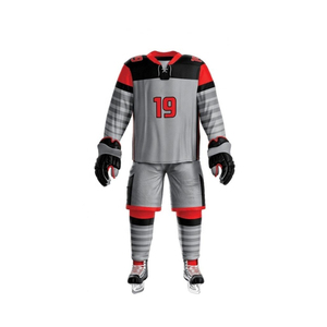 Los más vendidos de alta calidad profesional cómodo transpirable logotipo personalizado conjuntos de hockey sobre hielo uniforme profesional a precio OEM al por mayor - Product Image 3
