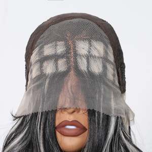 DWY Glueless Synthetic Lace Front Body Wave <b>Wig</b> 32-Inch Adjustable Cap Heat Resistant Fiber Transparent Black HD Lace - Product Image 6