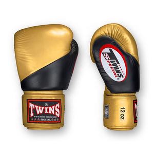 ถุงมือชกมวยคู่แฝดคุณภาพสูง หนังแท้ ยืดหยุ่น กันน้ำ ปิดด้วยแถบตีนตุ๊กแก น้ำหนักเบา อุปกรณ์ต่อสู้ - Product Image 1