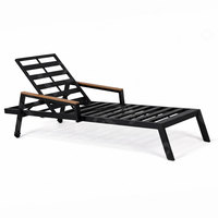 Chaise longue pliante plate d'extérieur la plus confortable pour les hôtels et les villas Chaise pliante de plage