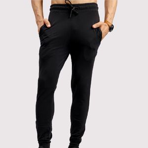 กางเกงลำลองของผู้ชายกางเกงออกกำลังกายผ้าฝ้าย100% กางเกงสเวตเตอร์รัดรูปสำหรับใส่ไปยิมใหม่ - Product Image 1