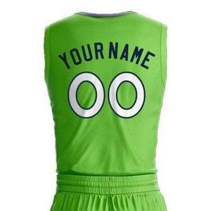 Ensemble d'uniformes de basket-ball avec logo personnalisé, vêtements de basket-ball à marque privée, uniforme de basket-ball réversible unisexe - Product Image 4