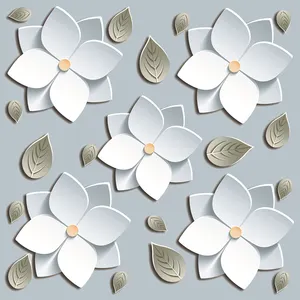 Hotel And Spa Projects Silver andWhite Flower Pattern Medallion Art Mosaic Porcelain Tile For Floor Decoration