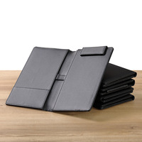 Porte-factures en cuir PU personnalisé pour restaurant, dossier de factures, menu, avec logo en relief, couverture de dossier, porte-documents, porte-monnaie
