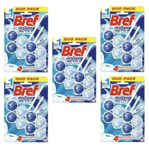 Pastillas para Inodoro WC BREF Color Aktiv 3 x 50g con Más del 80% de Ingredientes Activos / Bref WC Power Cloro Fresco 50g - Product Image 3