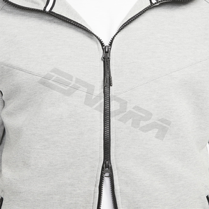 Sweat-shirt à capuche zippé intégral en polaire technique pour homme – Vêtement de sport imperméable, respirant et léger pour l'hiver – Idéal pour la gym - Product Image 3