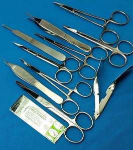 10 PCS KIT DE INSTRUMENTOS QUIRÚRGICOS PARA ESTUDIANTES MÉDICOS DE LACERACIÓN DE SUTURA + 5 CUCHILLAS DE ANAAIF ENTERPRISES - Product Image 5