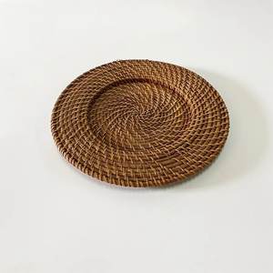 Decor Table Natural Gray Rattan <b>Placemat</b> Charger Handwoven Made in Vietnam - Product Image 2