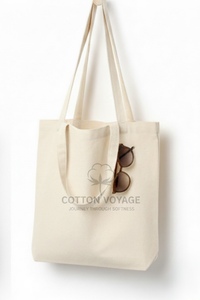 Sac de shopping en coton à longue poignée de haute qualité, nouveau style tendance, sac de shopping en coton à longue poignée avec taille personnalisée - Product Image 5