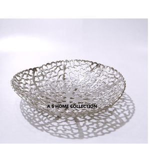 Most Stylish Trending Design <b>Silver</b> Tree Branch Shape Shiny Gold Plated <b>Bowls</b> Handcrafted Aluminium Metal Decorative <b>Bowls</b> - Product Image 3
