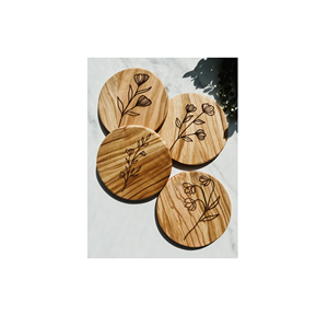 Posavasos de taza modernos, posavasos de madera, artesanías de la mejor calidad, posavasos para bebidas, artesanías de cocina ecológicas, los más vendidos - Product Image 3